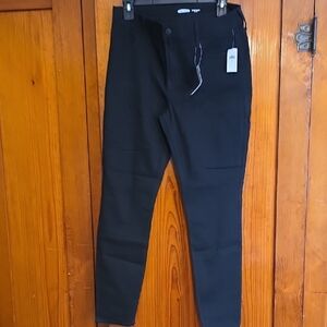 Old Navy Women's Black Super Skinny Mid-Rise Jeans